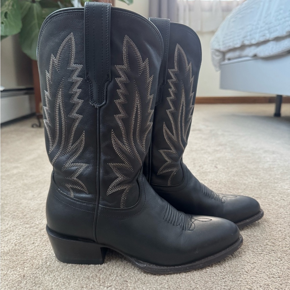 Tecovas Jamie Black Western Leather Boots - Picture 3 of 7